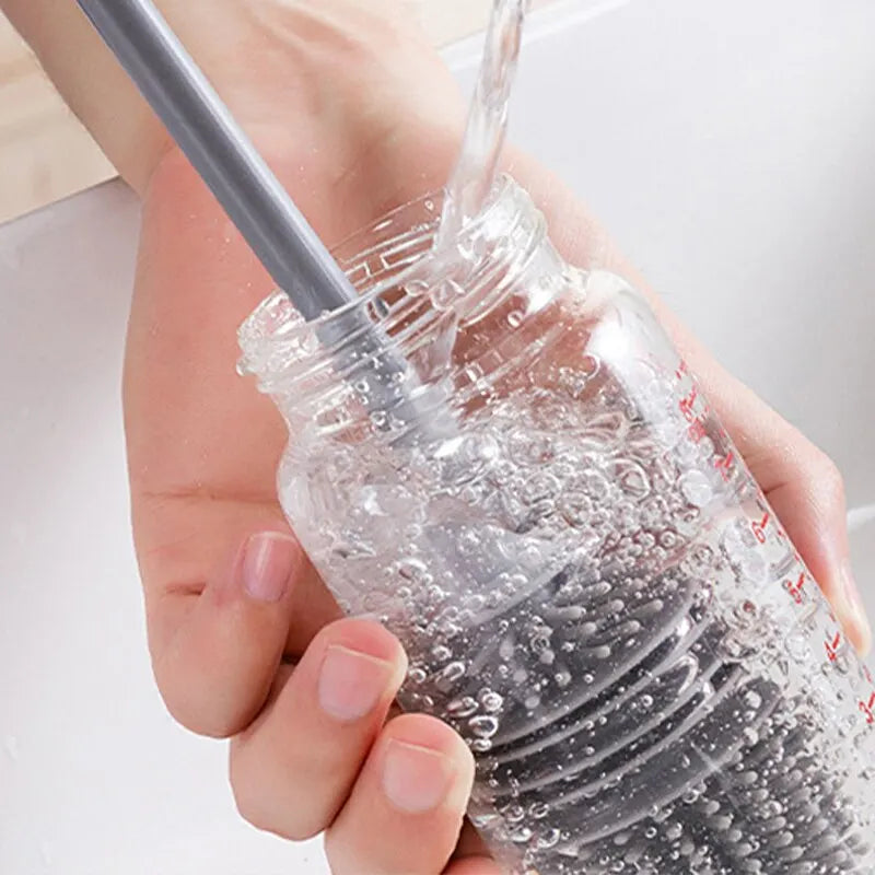 Long Handled Silicone Bottle Brush - Household Multifunctional Cleaning Tool for Insulation Cups