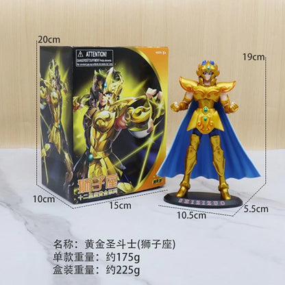 Japanese Anime Saint Seiya Phoenix Ikki, Hyoga, Seiya, Shiryu PVC Figure – 19cm Standing Toy for Collection and Decoration