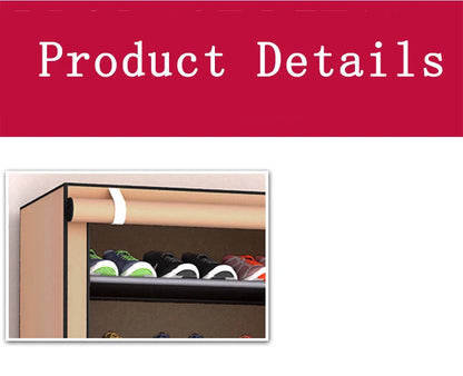 Multi-Layer Dustproof Shoe Rack - Combination Storage Cabinet for School, Dormitory, and Simple Organization