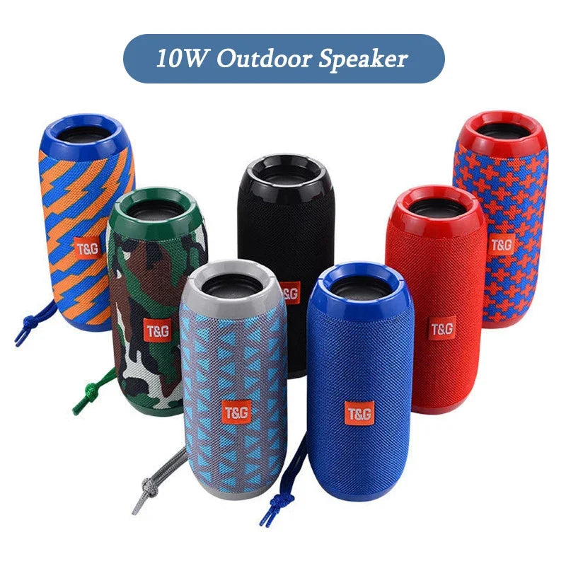 TG117 Portable Bluetooth Speaker – Outdoor Wireless Woofer with Free Call, FM, TF Card and USB Flash Drive, Connects to Mobile Phones, Tablets and TVs