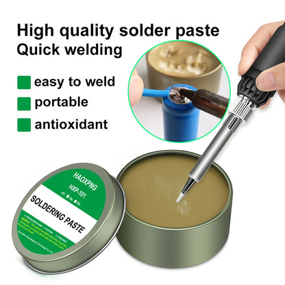 Lead-Free Soldering Paste Rosin Flux - Easy Soldering for Iron, Stainless Steel, Nickel Sheets & Solder Wire Repair