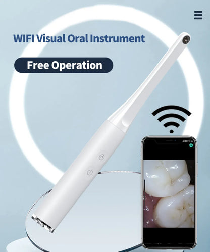 2MP HD Wireless Visual Intraoral Camera - Dentist Tool Set with WIFI Endoscope for IOS, iPhone, Android, and Mac