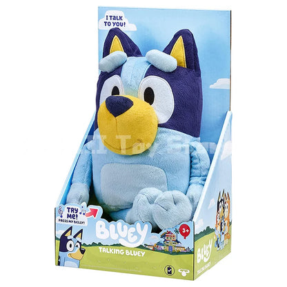 Kawaii Anime Bluey Talking Plush Toy - Bingo Dog Music Figure, Stuffed Animal for Children, Perfect Holiday Gift