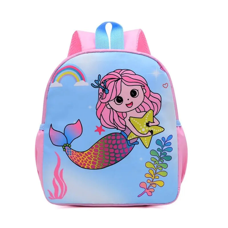 Trendy Cartoon Dinosaur Printed School Backpack | Waterproof Kindergarten and Primary School Bookbag | Cute Student Bag