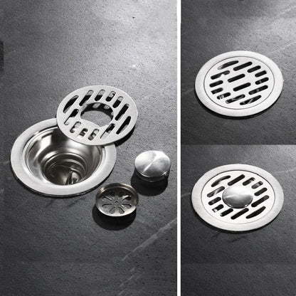 Stainless Steel Floor Drains - Shower & Bathtub Anti-Odor Drainer with Hair Catcher - Kitchen & Bathroom Hardware Accessories