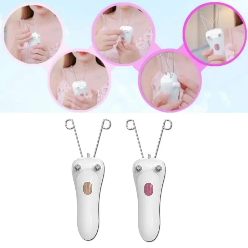 Mini Electric Facial & Body Hair Removal Device: USB-Powered Epilator Shaver Trimmer for Women - Neck, Lip, Chin, Arm, Leg