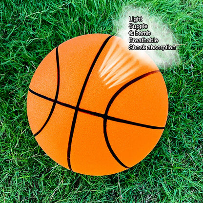 Kids Bouncing Mute Basketball – Silent Squeezable Foam Ball, Indoor Bounce Basketball, Quiet Football for Kids