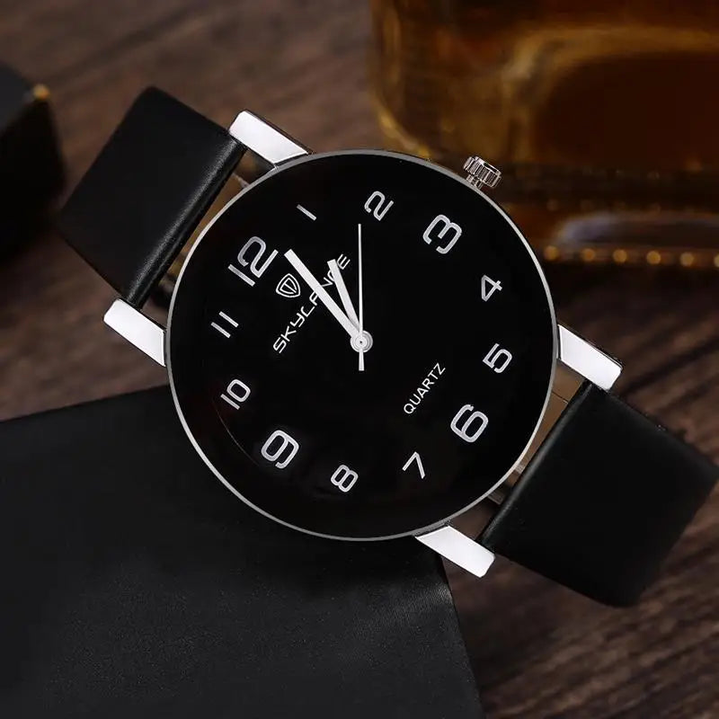 Hot Sale Fashion Leather Bracelet Watch for Women – Black Quartz Casual Wrist Watch 2022