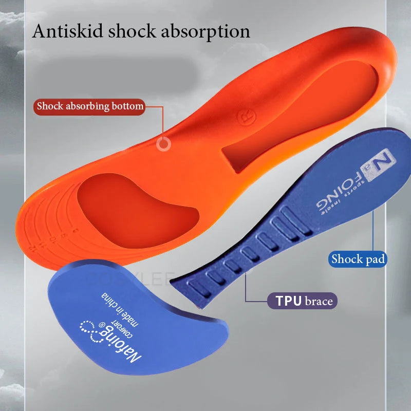 Orthotic Insoles for Flatfoot - Arch Support Running Insoles for Shoes, Orthopedic Foot Pressure Relief