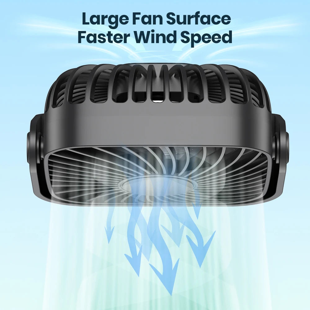 TOPK 4-Inch USB Mini Portable Fan – 3-Speed Quiet Desk Fan with 360° Adjustment, Perfect for Camping, Home, and Room Use