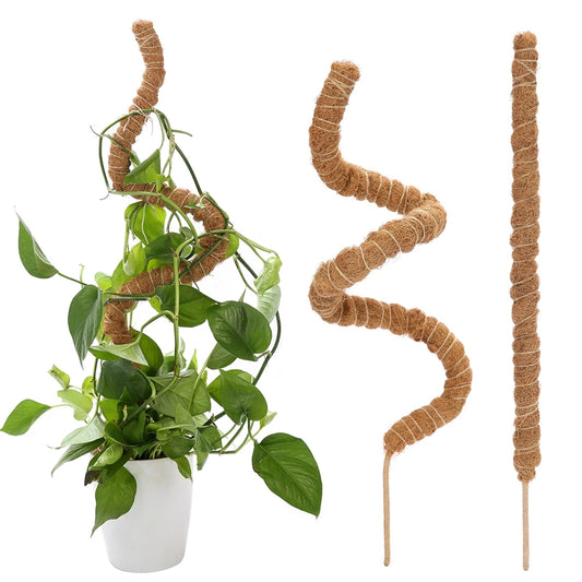 Bendable Coco Coir Moss Pole Plant Cage - Support Extension for Monstera & Climbing Plants - Ideal for Garden Growth