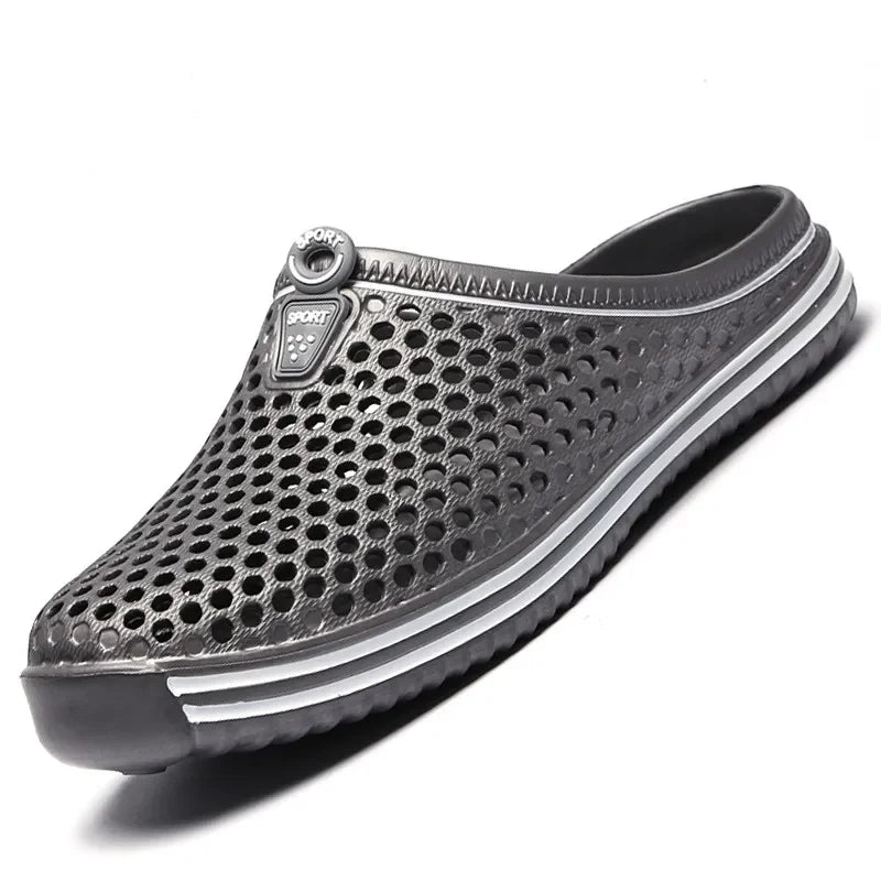 Comfortable Men's Pool Sandals - Slip-On Summer Beach Shoes, Casual Water Shower Clogs for Outdoor and Garden Use, Unisex