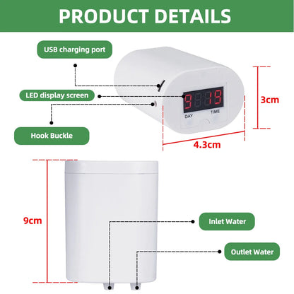 Automatic Plant Watering Pump: Home Sprinkler Drip Irrigation Device - 2/4/8/16 Heads Pump Timer System Kit Garden Tool