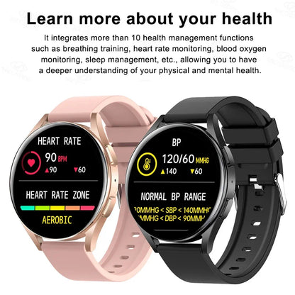 New Smartwatch 6 – HD Full Touch, Blood Pressure & Oxygen Monitoring, Bluetooth Call, Sports Features for Men & Women, Compatible with Android & iOS