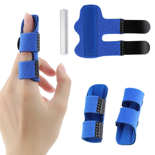 Aluminum Finger Splint - Pain Relief Brace with Fixed Tape Bandage for Fracture Protection and Corrective Support (1 Piece)