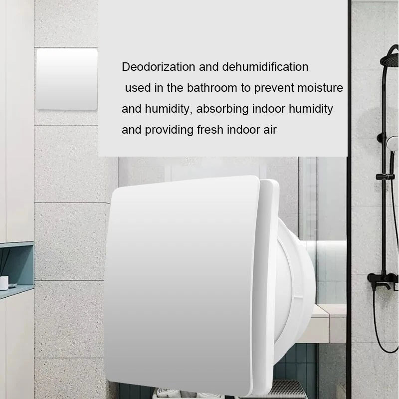 High Speed Exhaust Fan - 4/6 Inch Toilet Kitchen Bathroom Hanging Wall Window Ventilator Extractor with Remote Control