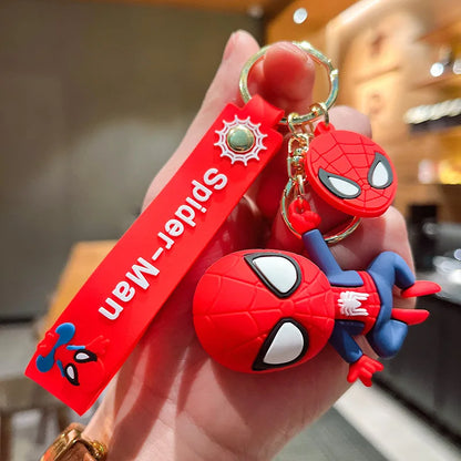 Marvel Spider-Man Cute Doll Pendant - Action Figures Avengers Keychain Bag Keyring Pendant - Perfect Birthday Gifts