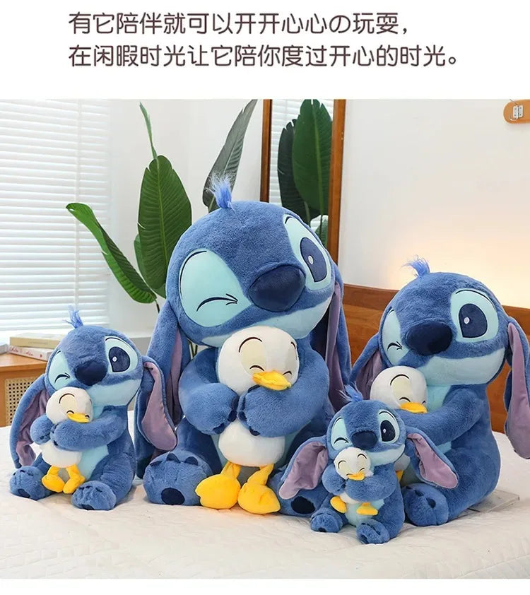 Disney Stitch Lilo Doll - Cute Duck Stitch Plush Toy, Kawaii Decoration for Christmas and Children's Birthday Gifts