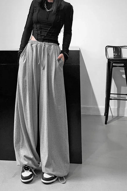 High-Waisted Slimming Harem Pants for Women - Loose-Fit, Wide-Leg Bloomers, Trendy Spring and Autumn Fashion