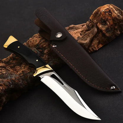 Outdoor Military Tactical Knife – High-Hardness EDC Fixed Blade for Self-Defense, Survival, and Multi-Purpose Cutting