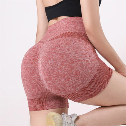 High Waist Yoga Shorts for Women: Workout Fitness Lift Butt Gym Running Short Pants - Ladies Sportswear