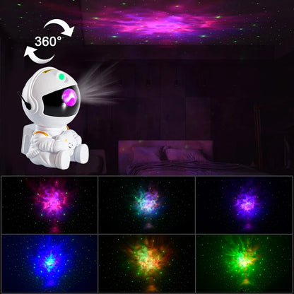 Galaxy Star Astronaut LED Night Light Projector | Starry Sky Lamp for Bedroom Decoration - Perfect Children's Gift