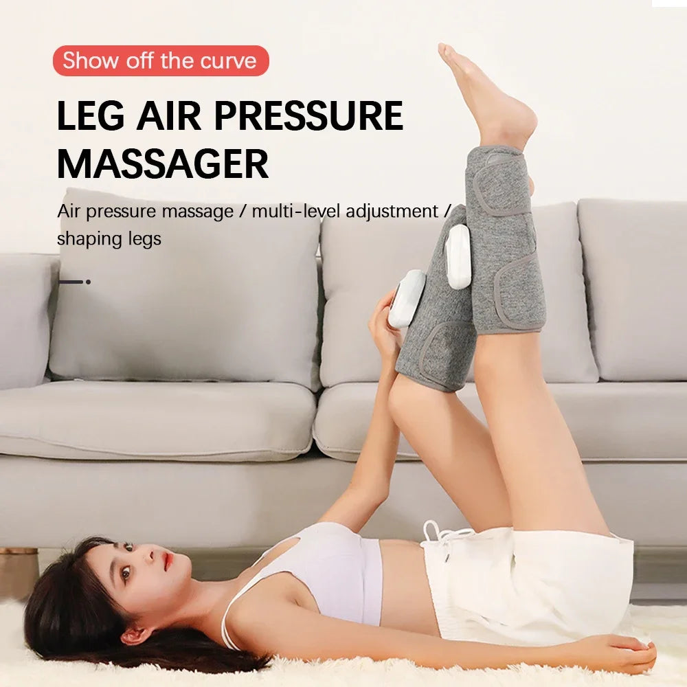 Wireless Electric Leg Massager – Rechargeable Air Compression for Calf Pain Relief & Muscle Relaxation, 360° Air Pressure