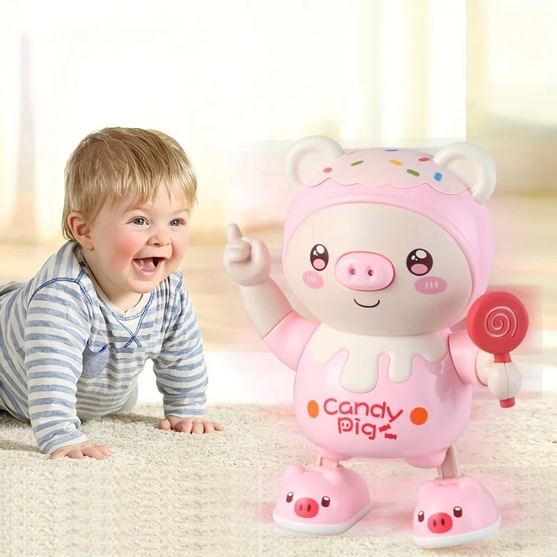 Upgraded Electronic Dancing Pig Toy – Electric Light-Up Music and Twisting Swing Smart Doll | Cute Walking Pig for Kids