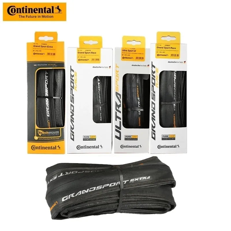 Continental Ultra Sport III Grand Sport Race Bike Tire: 700x23C/25C/28C - Road Bike Folding Tyre with Anti-Puncture Protection