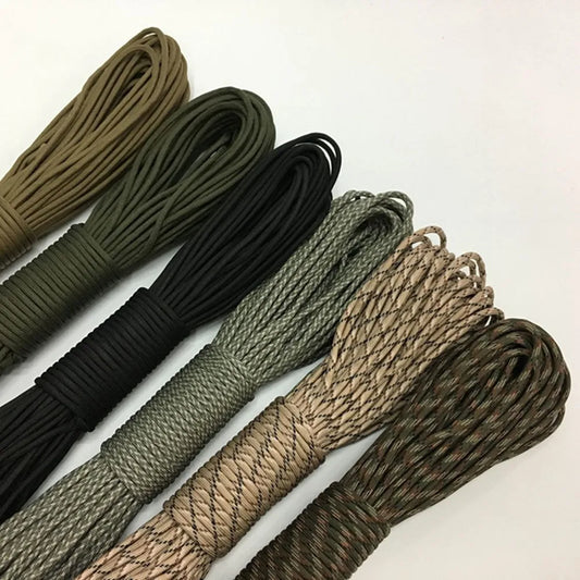 550 Military Paracord - 7 Strand 4mm Tactical Parachute Cord, Outdoor Camping and Survival DIY Bracelet Rope