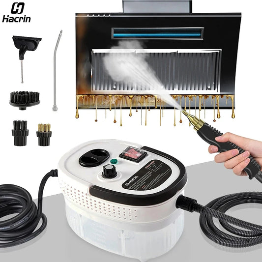 2500W High Pressure Steam Cleaner: Handheld High Temperature Steam Cleaner for Home, Kitchen, Bathroom, Car Cleaning