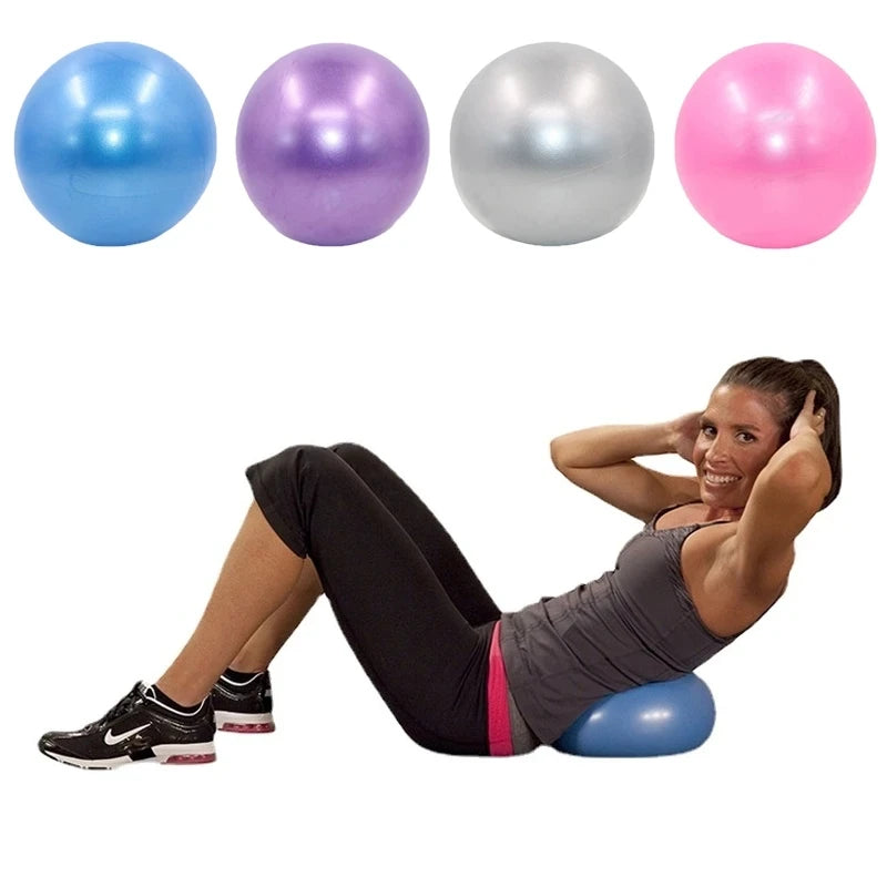 25cm Pilates Core Ball - Explosion-Proof Yoga Gym Ball for Indoor Balance and Fitness Exercises