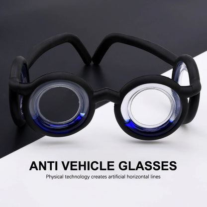 Detachable Anti-Sickness Glasses for Outdoor Travel - Lightweight Vertigo Relief Eyewear for Old Adults and Children - Lens-Free Design