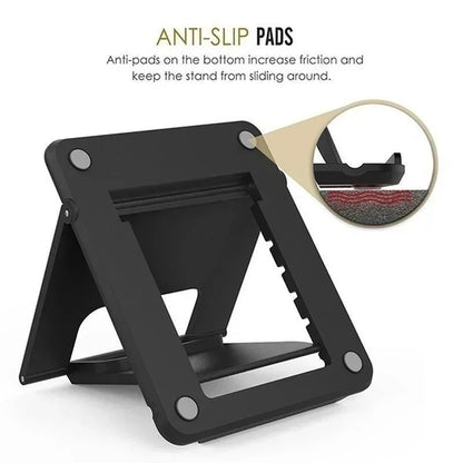 Mini Creative Portable Folding Plastic Phone and Tablet Stand - Universal Holder for iPhone 15, 14, 13, 12, Xiaomi, Samsung