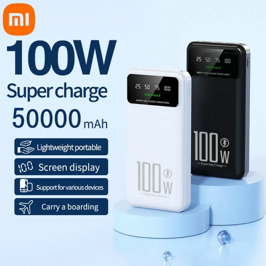 Xiaomi 50000mAh Power Bank – 100W Fast Charging Portable Charger for iPhone, Huawei, Samsung