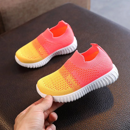 Children's Running Sneakers – Mesh Breathable, Anti-Slip Shoes for Boys & Girls, Soft-Soled , Patchwork,  Tennis, Toddler Walking Shoes