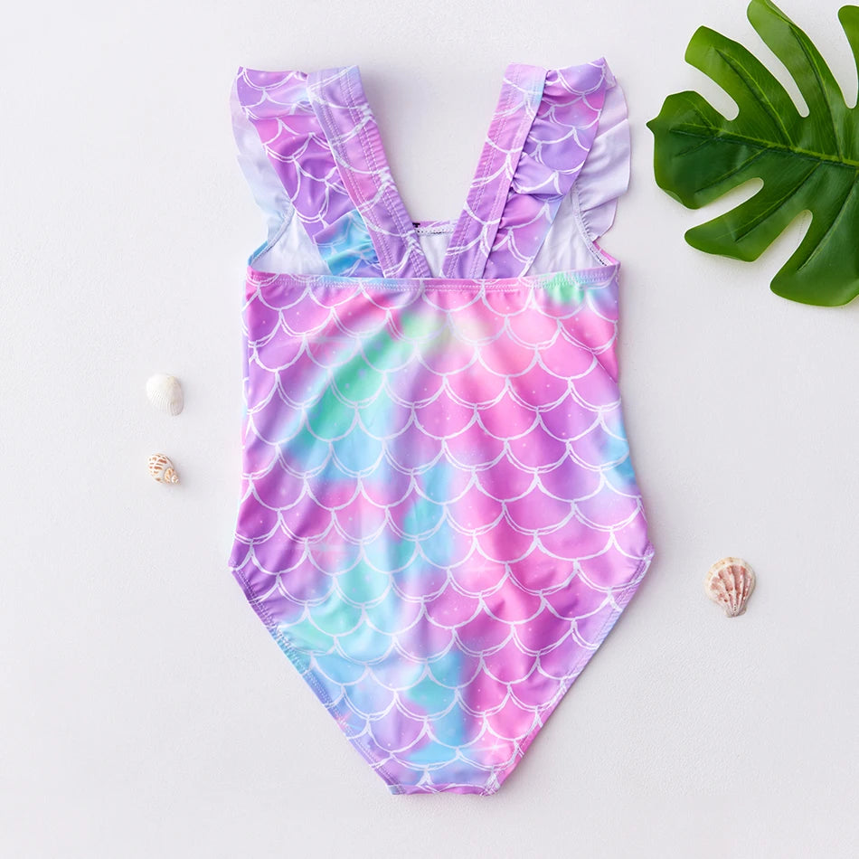 2024 Fashion Mermaid Unicorn Swimsuit - Girls' Swimwear for Children Ages 3-10 Years