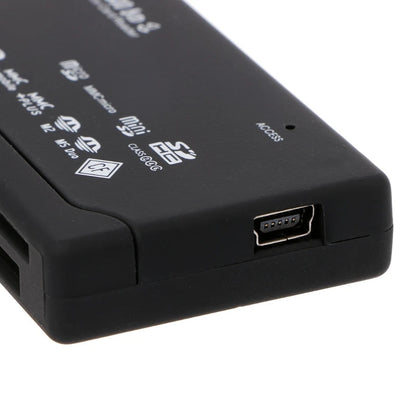 7-in-1 All-In-One Memory Card Reader – External USB, Supports SDHC, M2, MMC, XD, CF – Flash Memory Card Reader and Writer