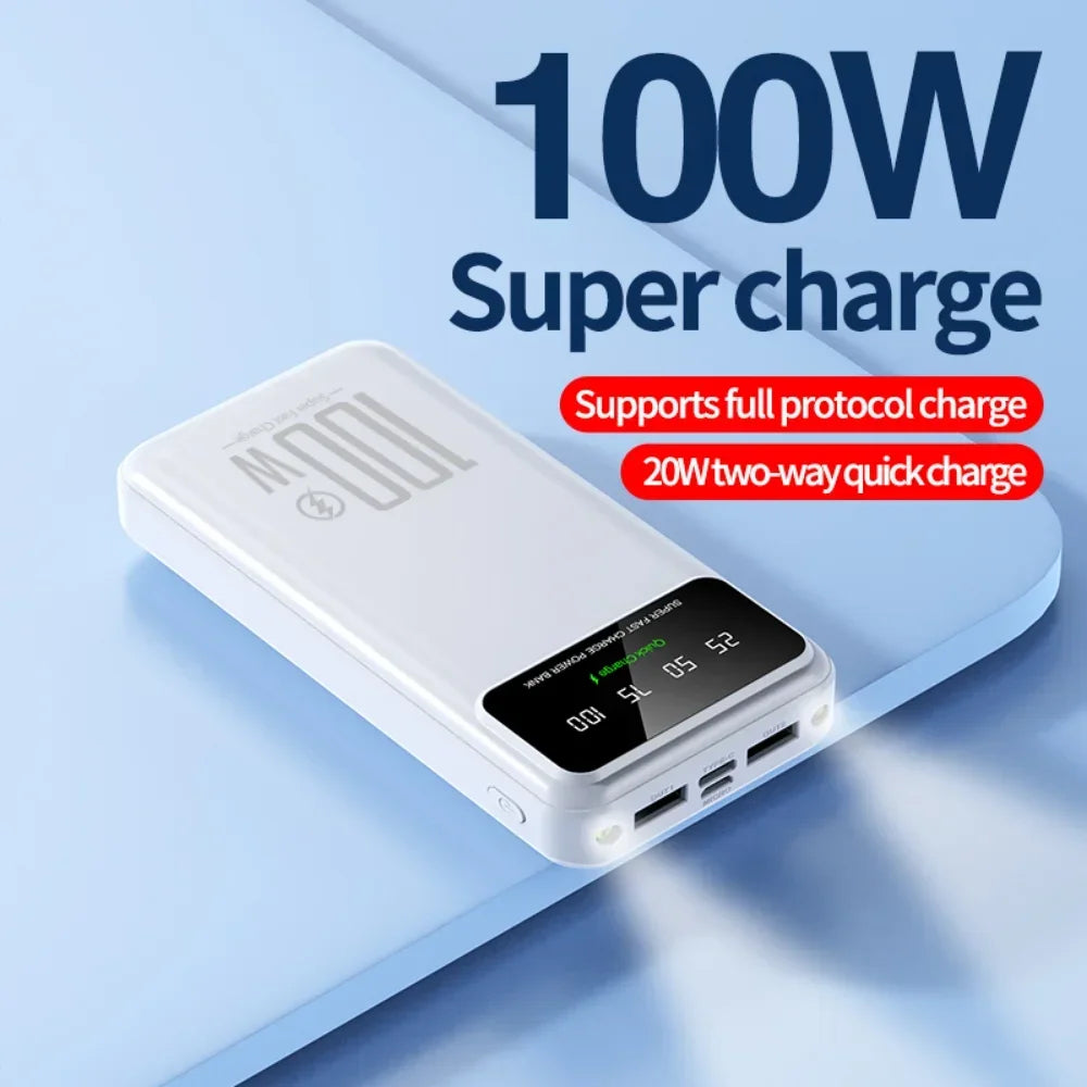 Xiaomi 50000mAh Power Bank – 100W Fast Charging Portable Charger for iPhone, Huawei, Samsung