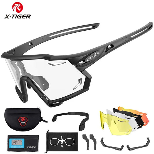 X-TIGER Cycling Sunglasses – UV400 Protection Polarized Sports Glasses for Men – MTB Racing & Bicycle Eyewear