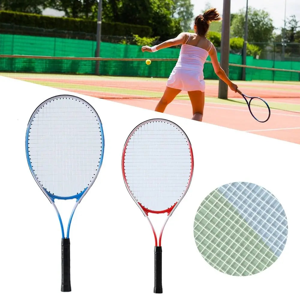 Red and Blue Child Tennis Racket - Professional Training Racquet for Beginners, Shockproof, Parent-Child Interactive Unisex