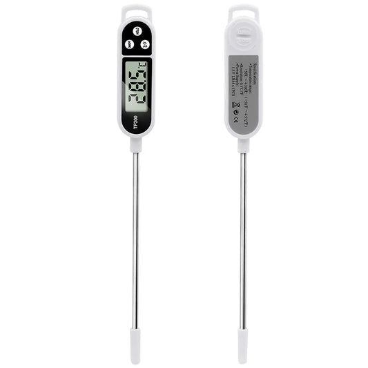 Digital Kitchen Thermometer for Meat, Water, Milk - Electronic Food Temperature Probe for Cooking, BBQ, Oven Use