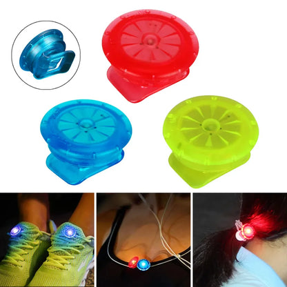 Stay Safe with Waterproof LED Shoe Clip: Mini Warning Light for Night Running & Cycling - Essential Outdoor Sports Accessory