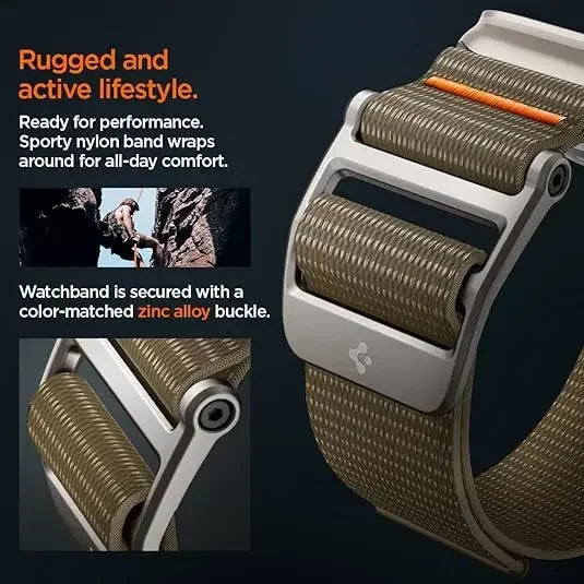 SGP DuraPro Flex Ultra Nylon Band for iWatch Ultra2 and iWatch Ultra - Breathable 49mm, 45mm, 44mm Watchband