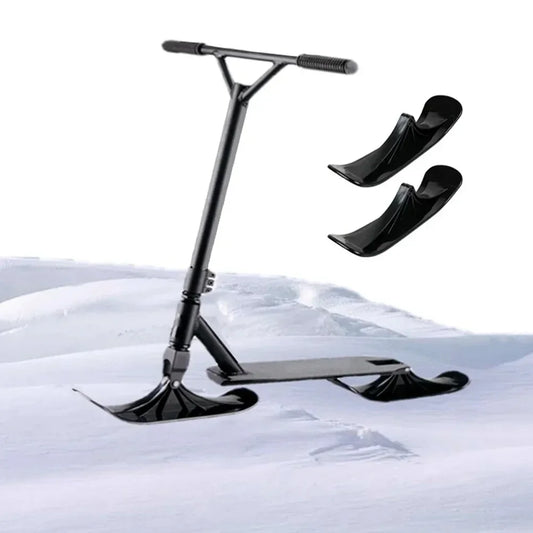 2PCS Scooter Sled and Snow Ski Balance Bike - Warm Sled Board for Winter Fun