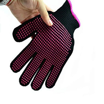 New Double-Sided Hair Straightener Curling Tong: Heat-Resistant Hairdressing Finger Gloves - Salon Tools for Hair Styling