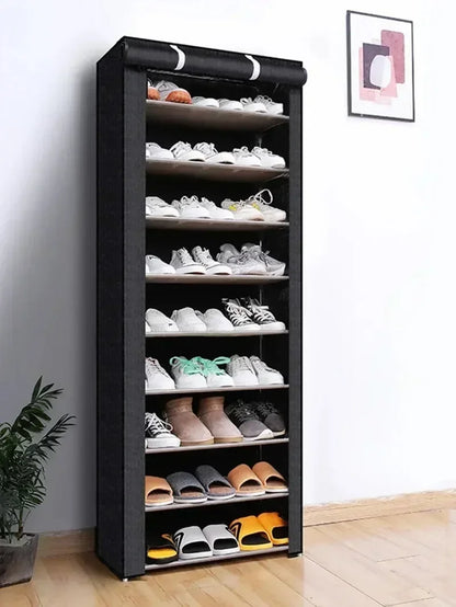 Dustproof Multilayer Shoe Storage Rack - Nonwoven Organizer Cabinet for Home, Hallway, and Space-Saving Shelves