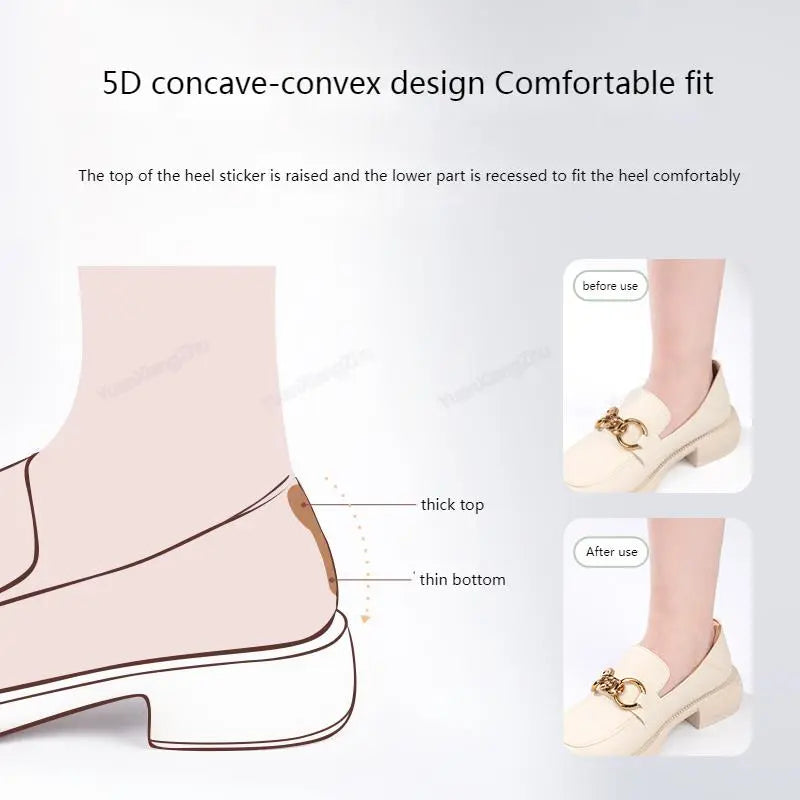 Anti-Wear Shoe Pads for High Heels - Heel Protectors, Women's Insoles for Anti-Slip Comfort, Adjustable Size Shoe Accessories (1 Pair)