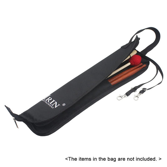 Water-Resistant Drum Stick Bag: Portable 600D Storage Case with Carrying Strap - Drumsticks Percussion Instruments Accessories