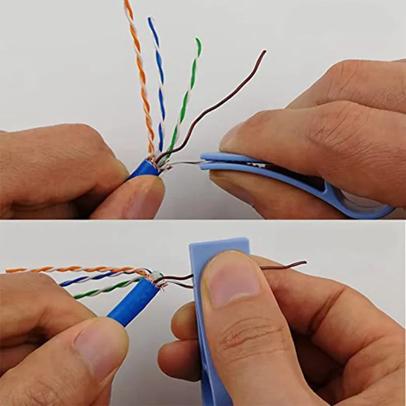 3Pcs Network Cable Untwist Tool: Wires Pair Separator & Straightener for CAT5/CAT5E/CAT6/CAT7